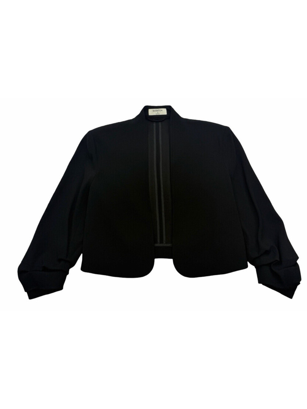 Aritzia Babaton Power Crop Blazer Jacket Black Size US 4